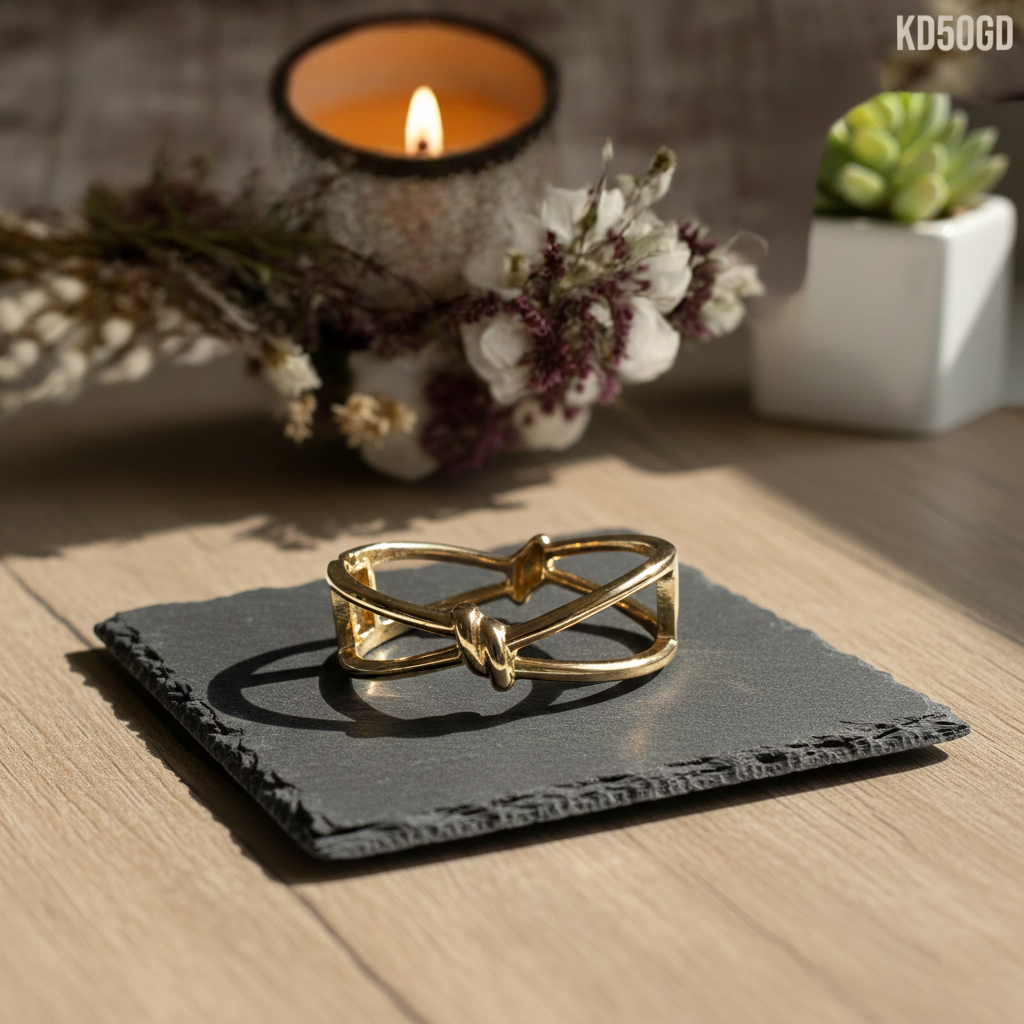 Intersecting Elegance Kada - Gold